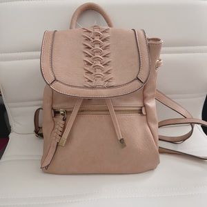 Small Light Pink Backpack Purse